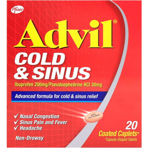 Advil Cold & Sinus 20 Tablets